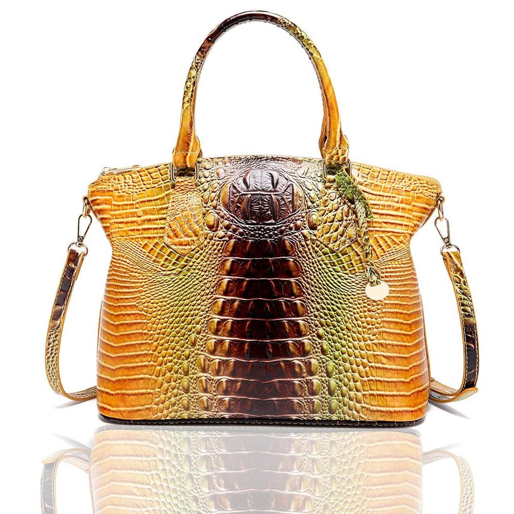 Crocodile Handbag Purse Satchel Bag Crossbody Classy Tote Bag Top o_o